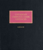 Cover of Canadian Criminal Code Offences, Binder/looseleaf, Subscription