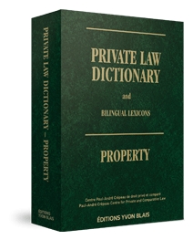 Cover of Private Law Dictionary and Bilingual Lexicons - Property, Hardbound book