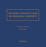 Cover of Secured Transactions in Personal Property in Canada, 3rd Edition Binder/looseleaf Subscription