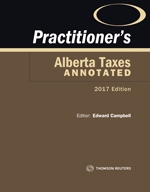 Cover of Practitioners Alberta Taxes Annotated 2017