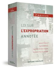 Couverture Loi sur l'expropriation annotee, 2e edition