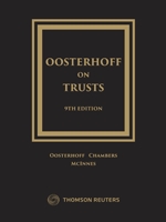 Cover of Oosterhoff on Trusts, 9th Edition, Hardbound book