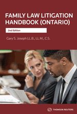 Cover of Family Law Litigation Handbook, Ontario, 2nd Edition, Softbound book