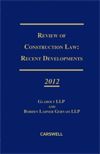 Cover of Review of Construction Law: Recent Developments, Hardbound book