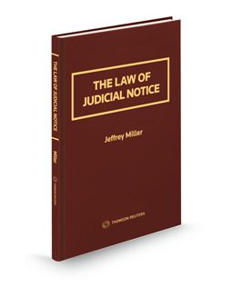 Cover of The Law of Judicial Notice