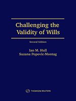 Cover of Challenging the Validity of Wills, Second Edition, Hardbound book