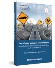 Couverture Les voies de justice du consommateur