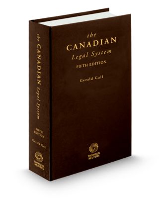 The Canadian Legal System, 5th Edition - Book cover