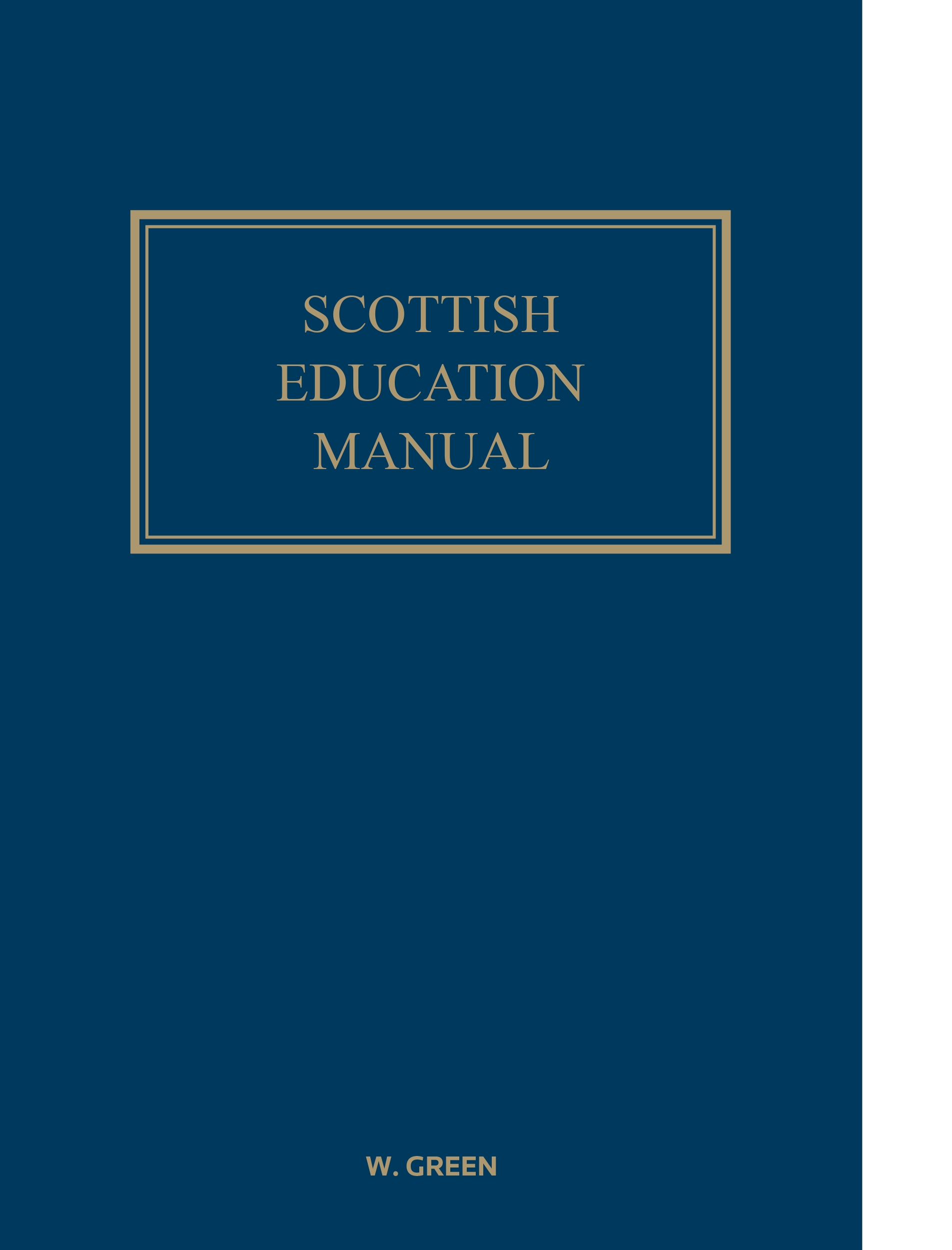 Cover of Scottish Education Manual