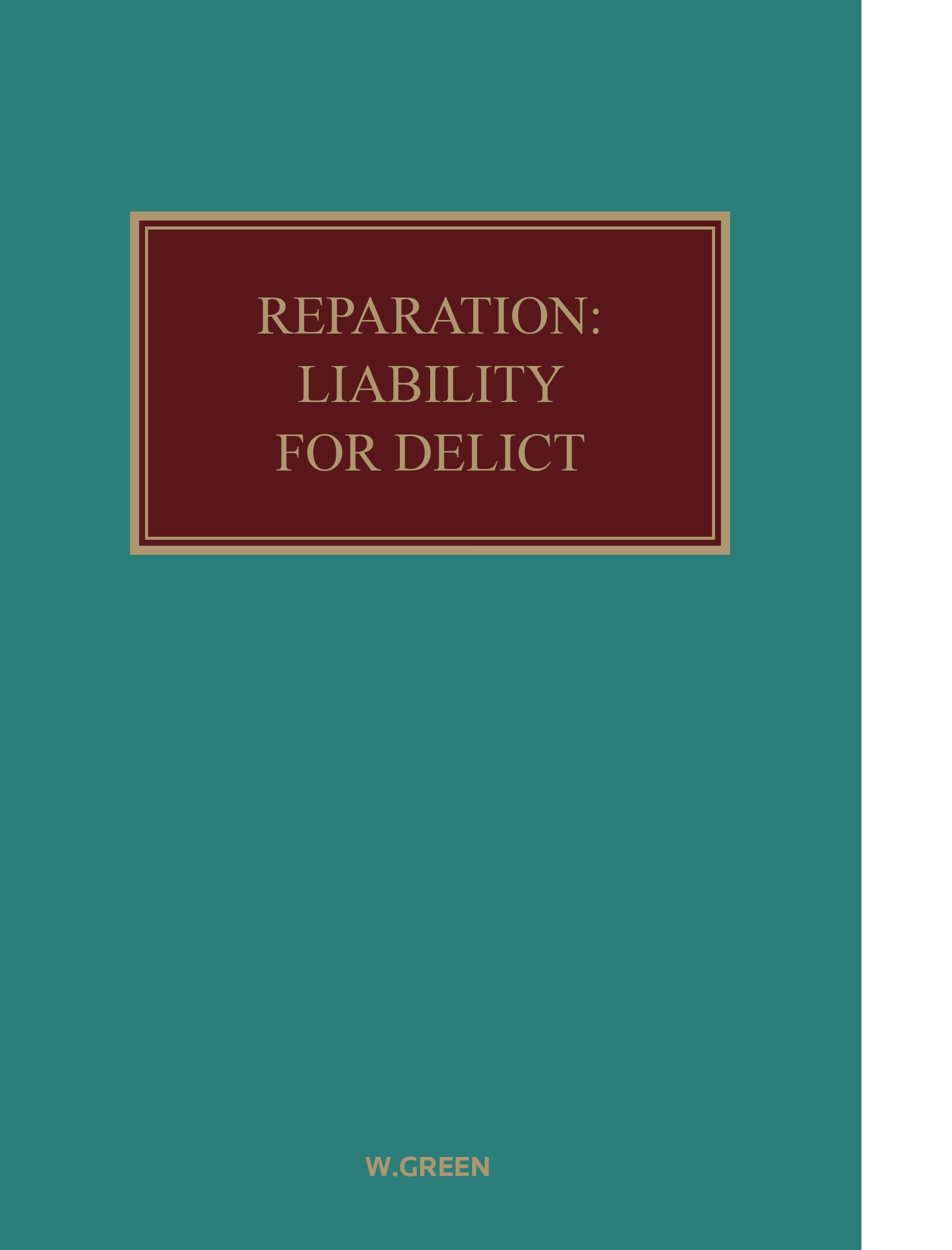 Cover of Reparation: Liability for Delict