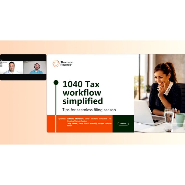 1040 Tax Workflow Simplified Webinar