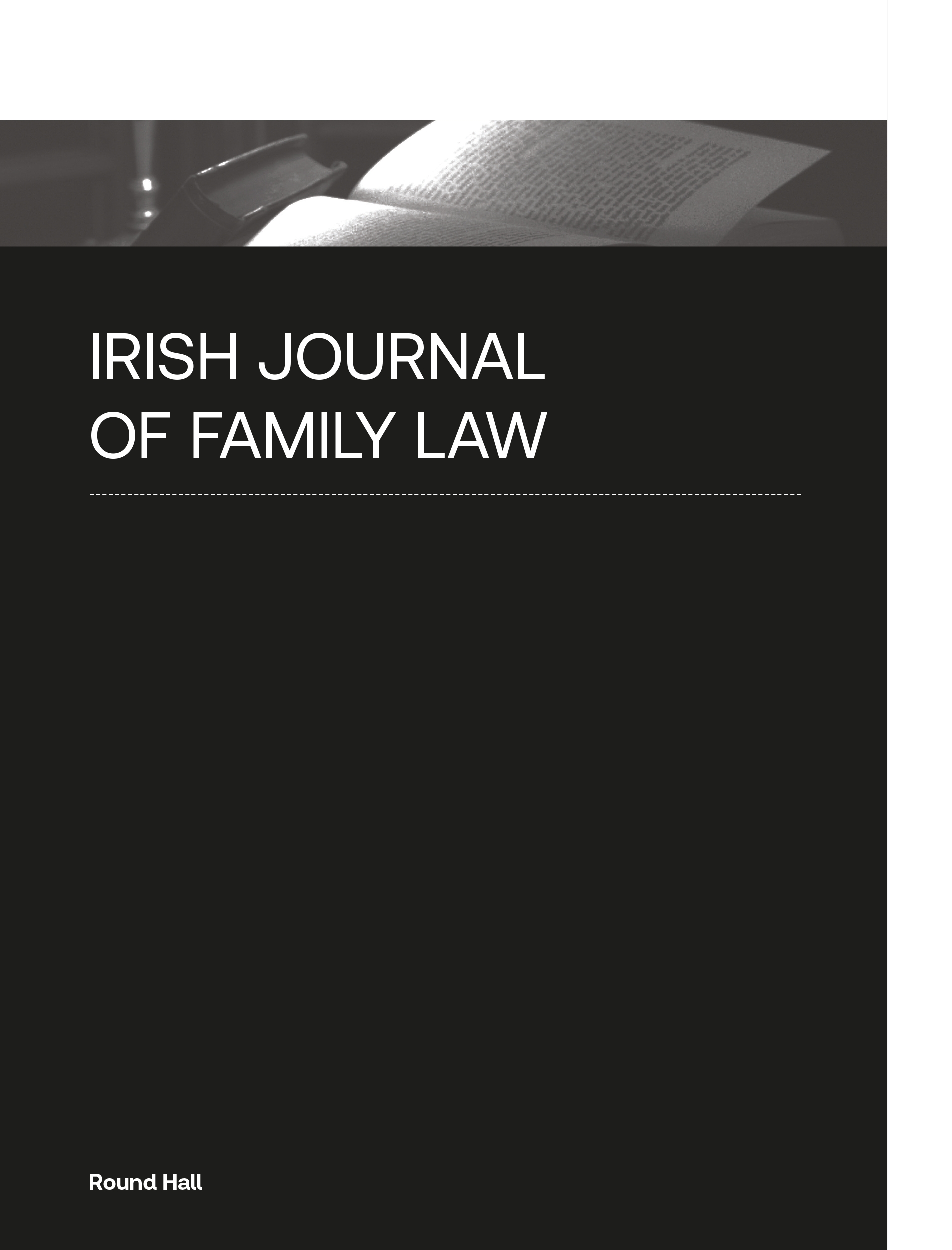 Cover of Irish Journal of Family Law