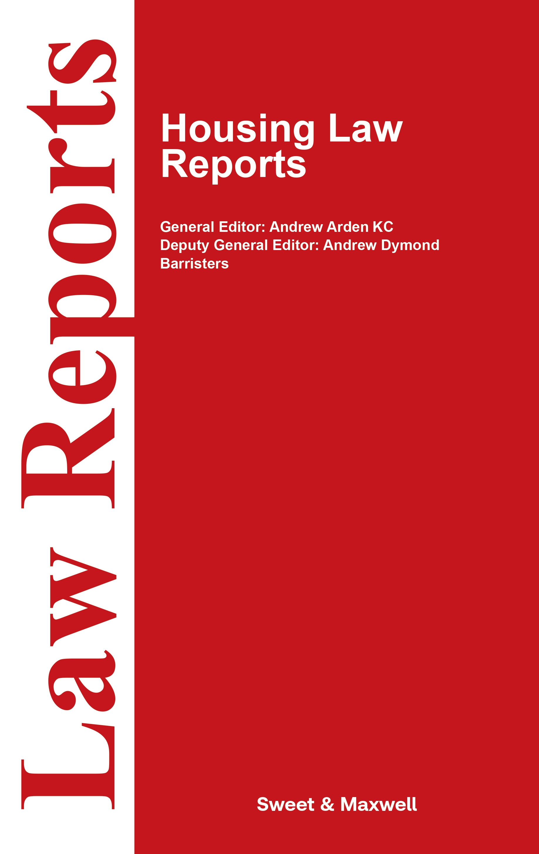 Cover of Housing Law Reports