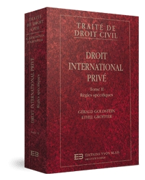 Couverture Droit international prive, tome II : Regles specifiques (Collection Traite de droit civil)