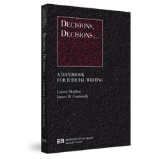 Decisions, Decisions... a Handbook for Judicial Writing