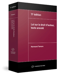 Couverture Loi sur le droit d'auteur, texte annote, 11e edition