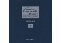 The Canadian Encyclopedic Digest Ontario, Fourth Edition