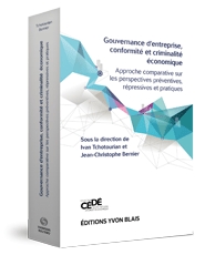 Couverture Gouvernance d'entreprise, conformite et criminalite economique