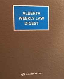Cover of Alberta Weekly Law Digest