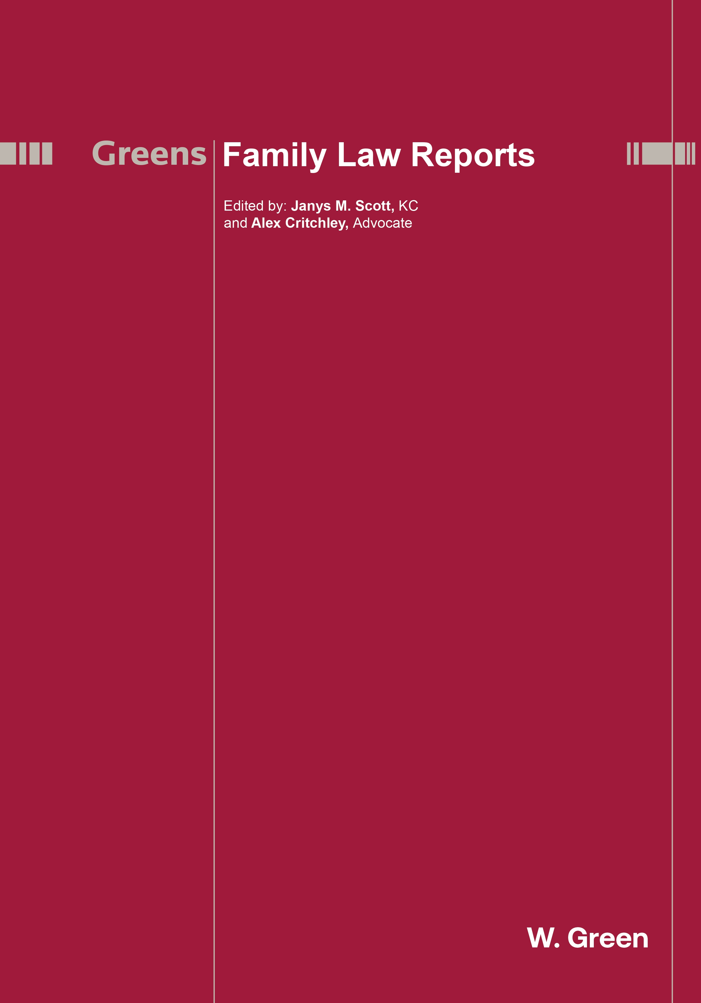 Cover of Greens Family Law Reports