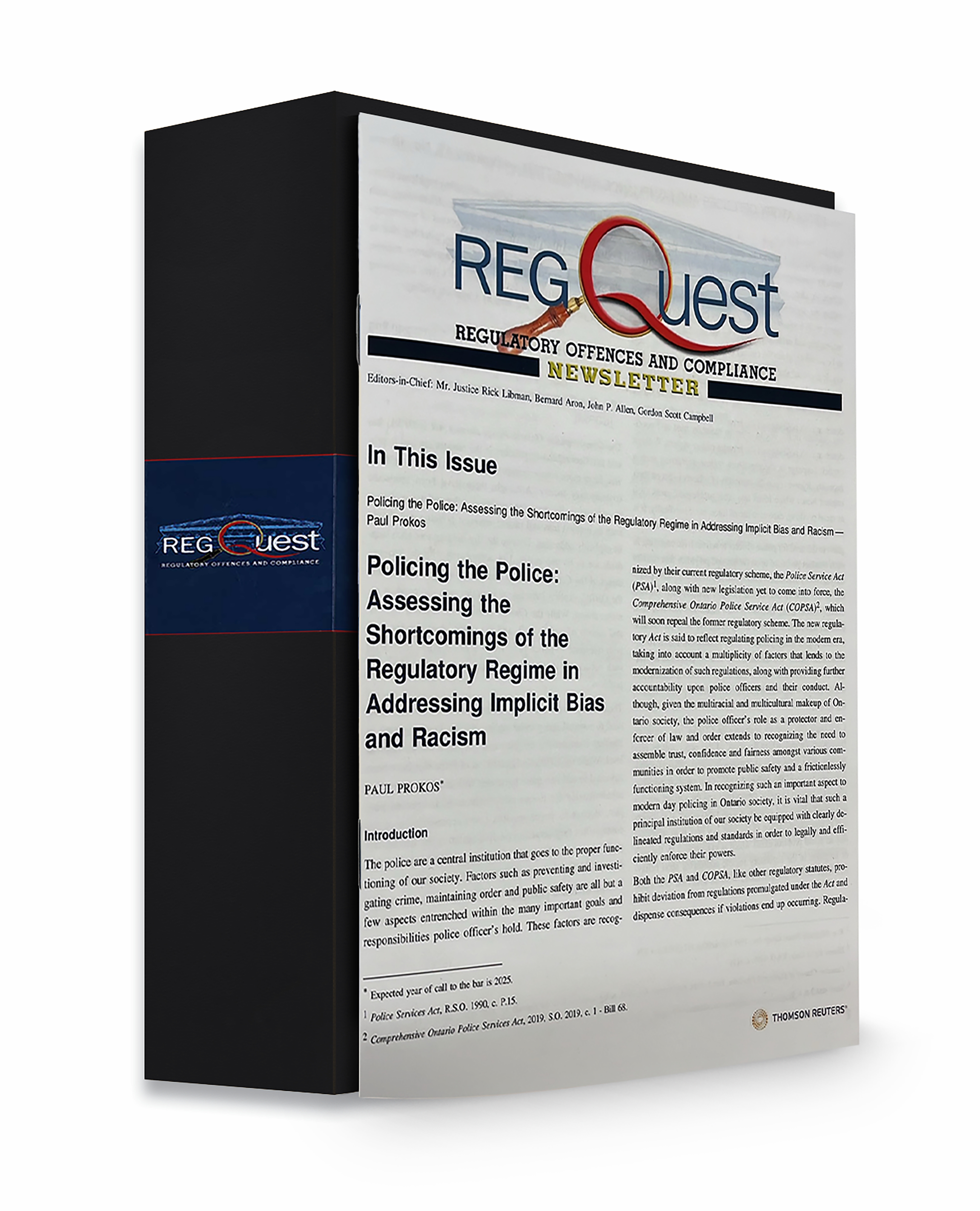 Cover of RegQuest - Regulatory Offences and Compliance Newsletter