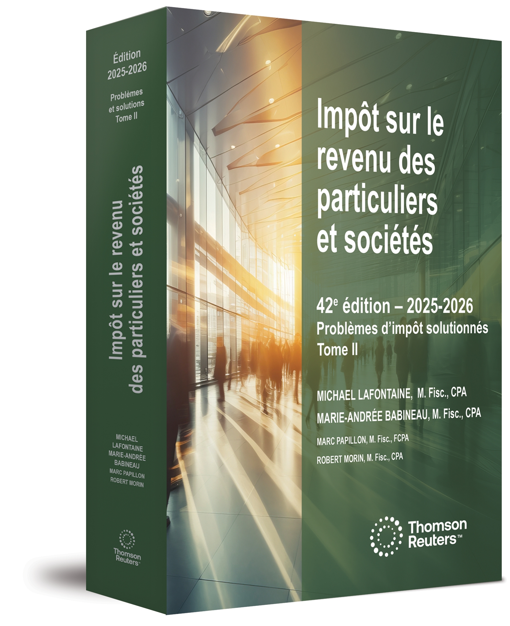 couverture de Impôt sur le revenu des particuliers et sociétés, Problèmes d’impôt solutionnés Tome II, 42e édition, 2025-2026