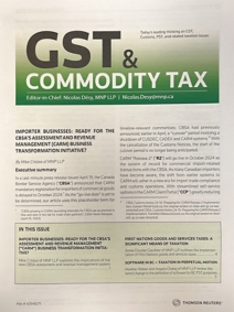 GST and Commodity Tax
