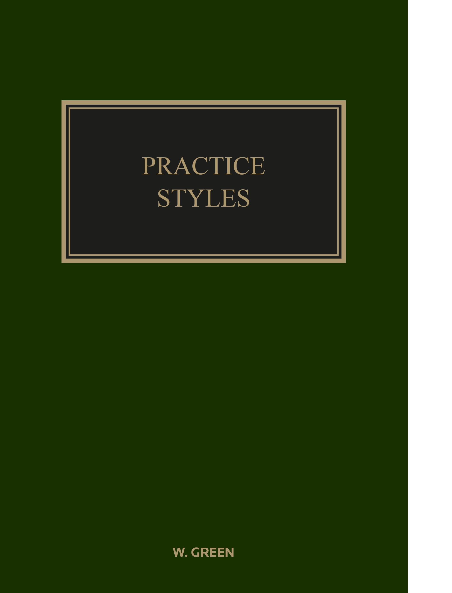 Cover of Greens Practice Styles