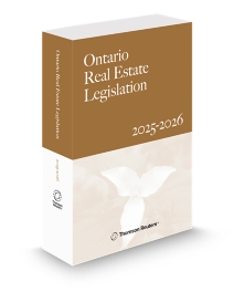 Ontario Real Estate Legislation, 2025-2026 Edition