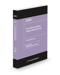 The 2025 Annotated Ontario Education Act