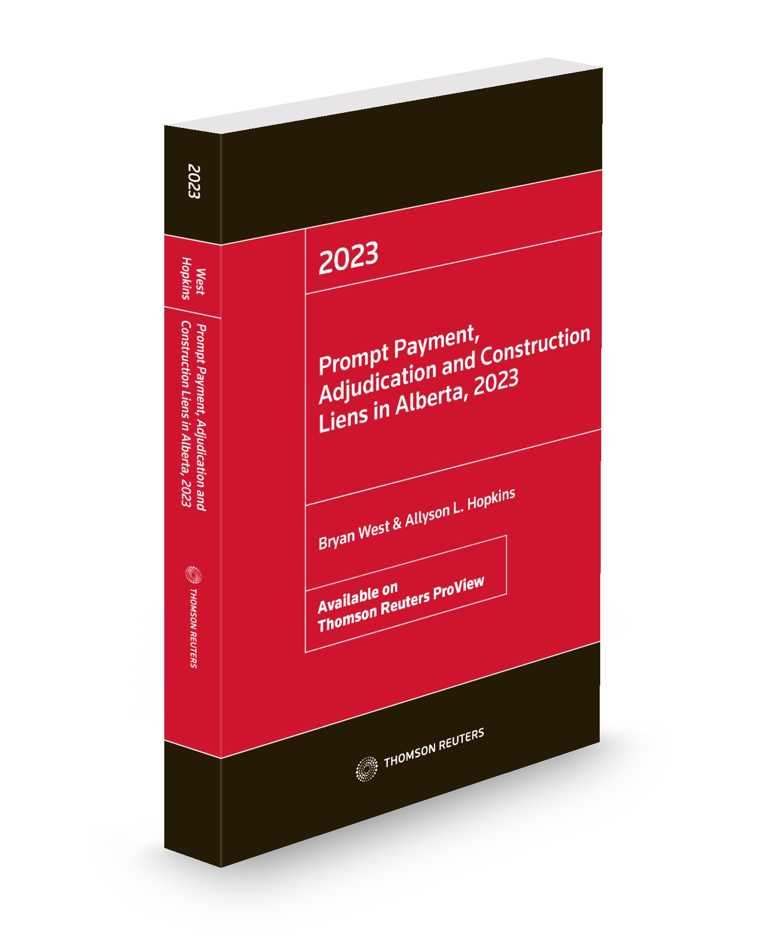 cover of Prompt Payment, Adjudication and Construction Liens in Alberta, 2023