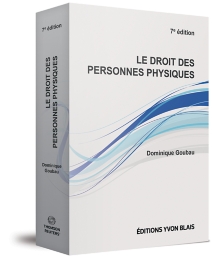 Le droit des personnes physiques, 7e édition