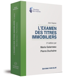 L'examen des titres immobiliers, 5e édition