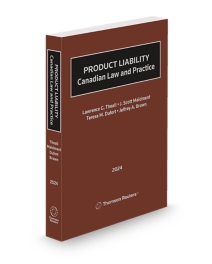 Product Liability: Canadian Law and Practice
