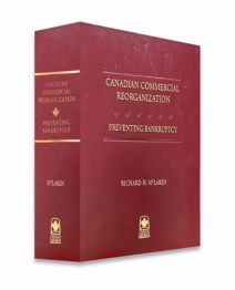 Canadian Commercial Reorganization: Preventing Bankruptcy