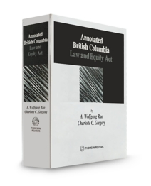 Annotated British Columbia Law and Equity Act