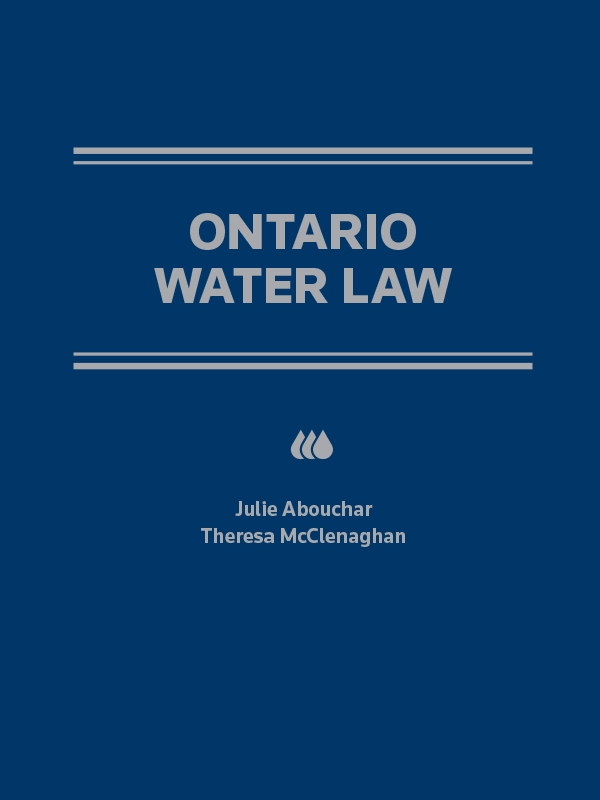 cover of Ontario Water Law