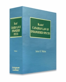 Blakes' Canadian Law of Endangered Species Law