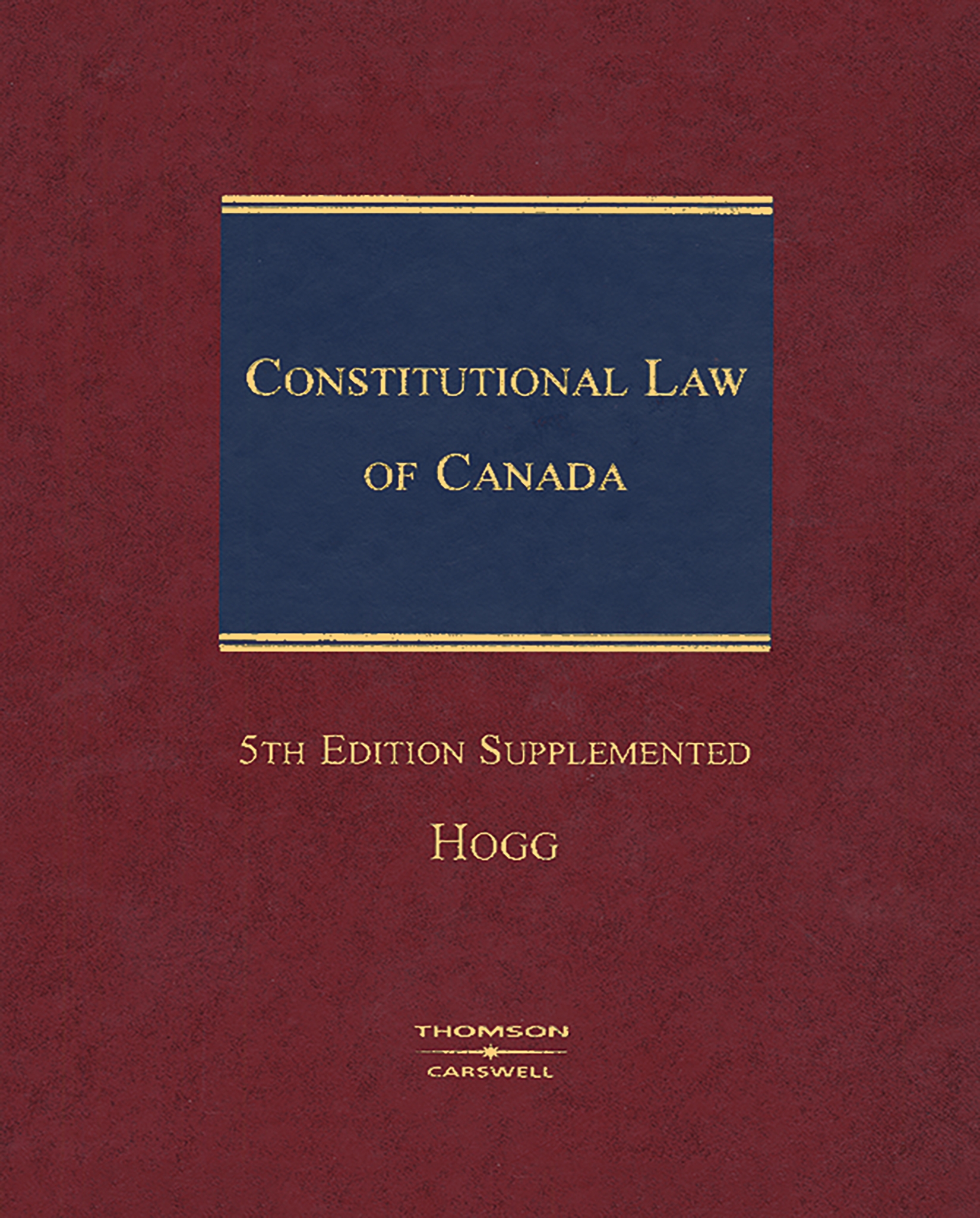 Cover of Constitutional Law of Canada