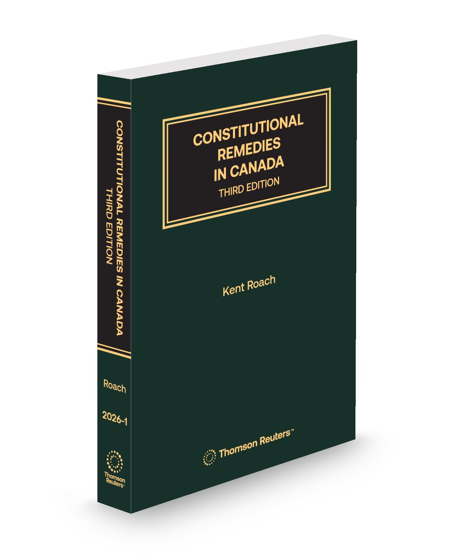 Cover of Constitutional Remedies in Canada, Third Edition, Softbound