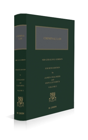 Criminal Law of Scotland (SULI), Volume 1, 4th Edition