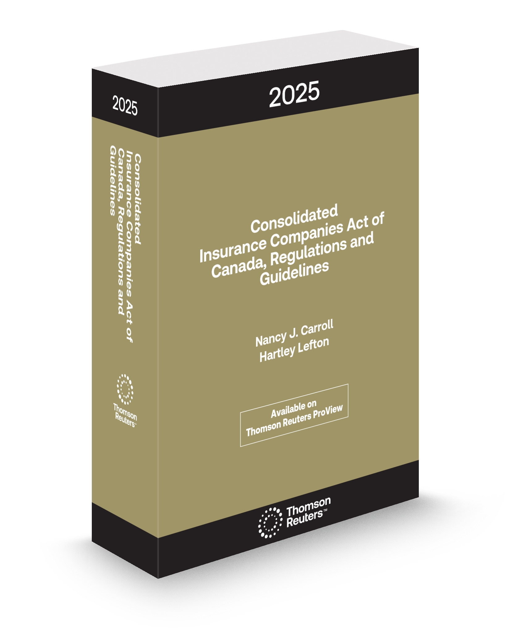 cover of Consolidated Insurance Companies Act of Canada, Regulations and Guidelines, 2025