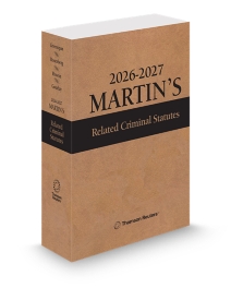 Martin's Related Criminal Statutes, 2025-2026