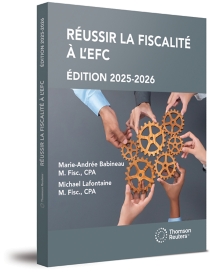 Réussir la fiscalité à l'EFC, Édition 2025-2026