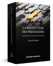 Couverture La restitution des prestations