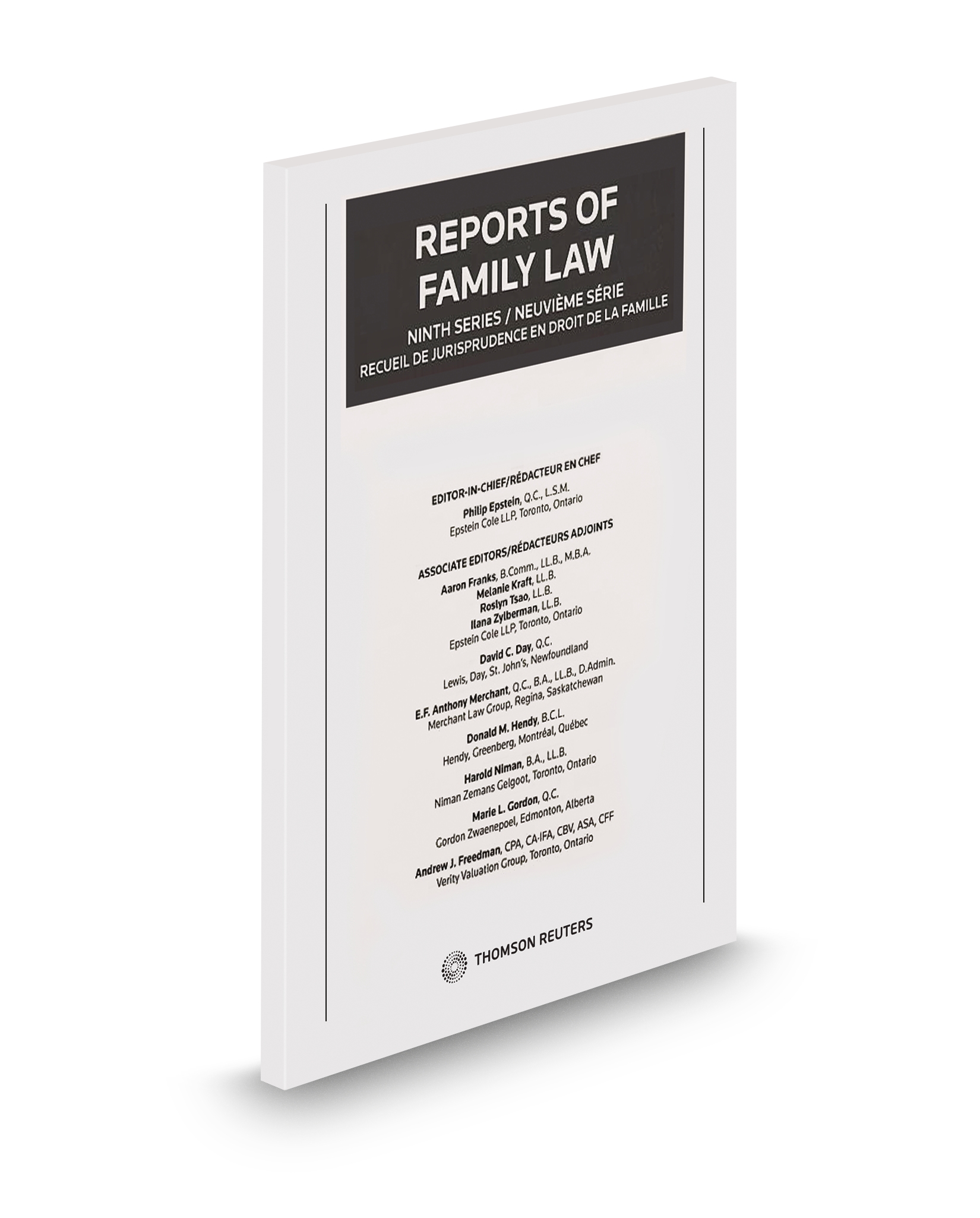 Cover of Reports of Family Law, 7th Series / Recueil de jurisprudence en droit de la famille, 7e série