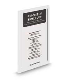Reports of Family Law, 9th Series / Recueil de jurisprudence en droit de la famille, 9e série
