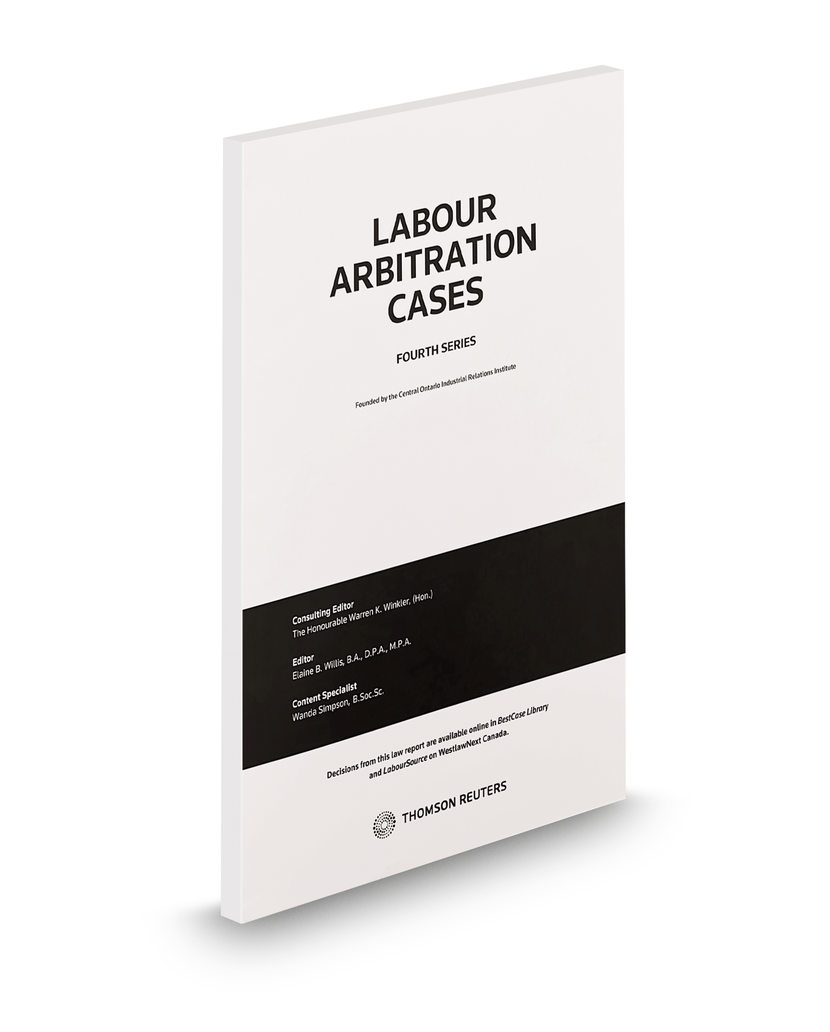 Cover of Labour Arbitration Cases, including eREPORTS, Book - multiple format