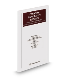 Canadian Bankruptcy Reports, 6th Series/Recueil de jurisprudence canadienne en droit de la faillite, 6e série