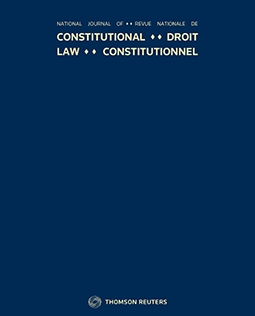Cover of National Journal of Constitutional Law